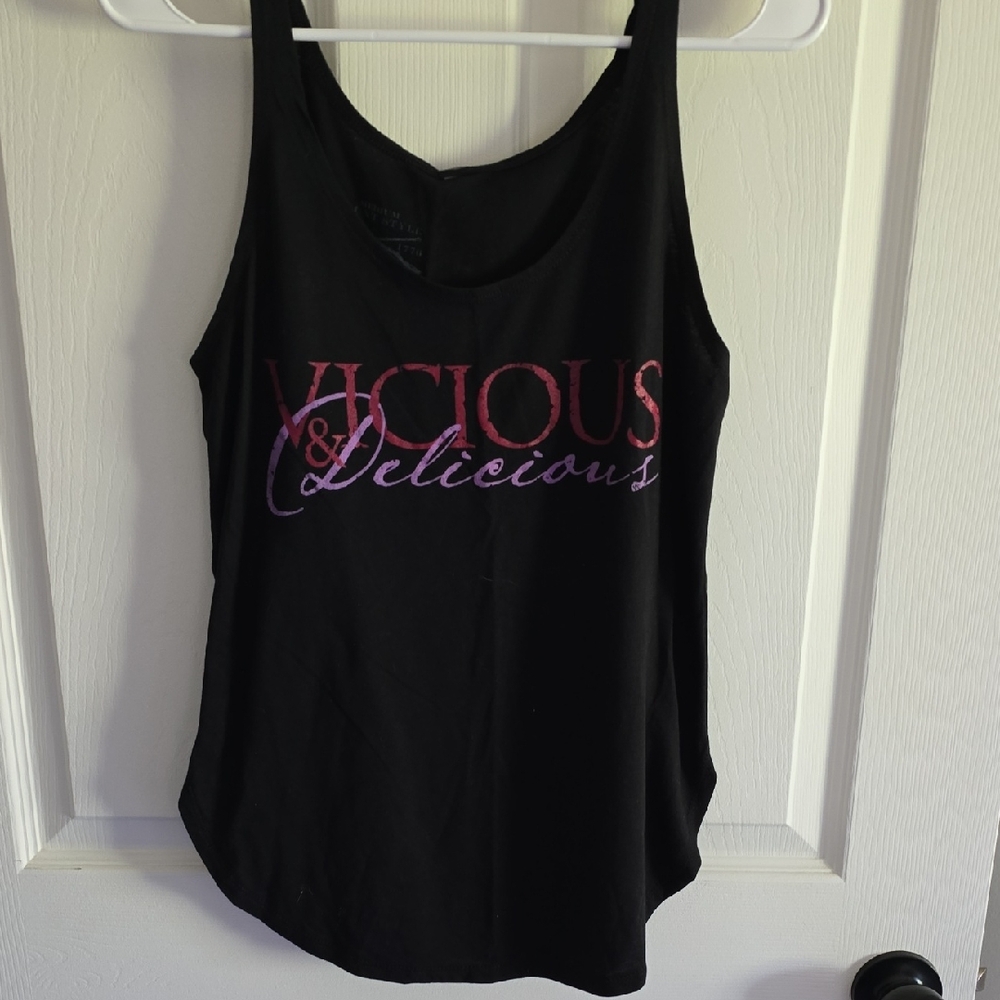 Grunt Style Black and Pink Relaxed Sleeveless Tank Top